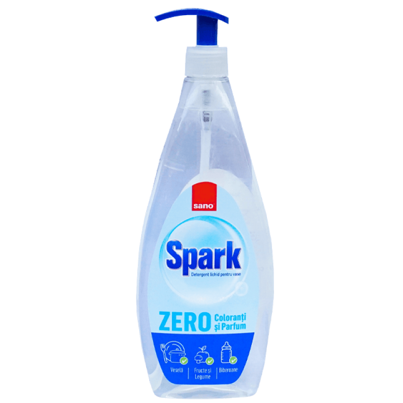 Detergent vase Sano Spark Zero, 700 ml, cu pompiță